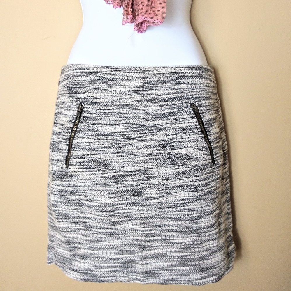 ANN TAYLOR LOFT sz 00 knitted pencil mini skirt
